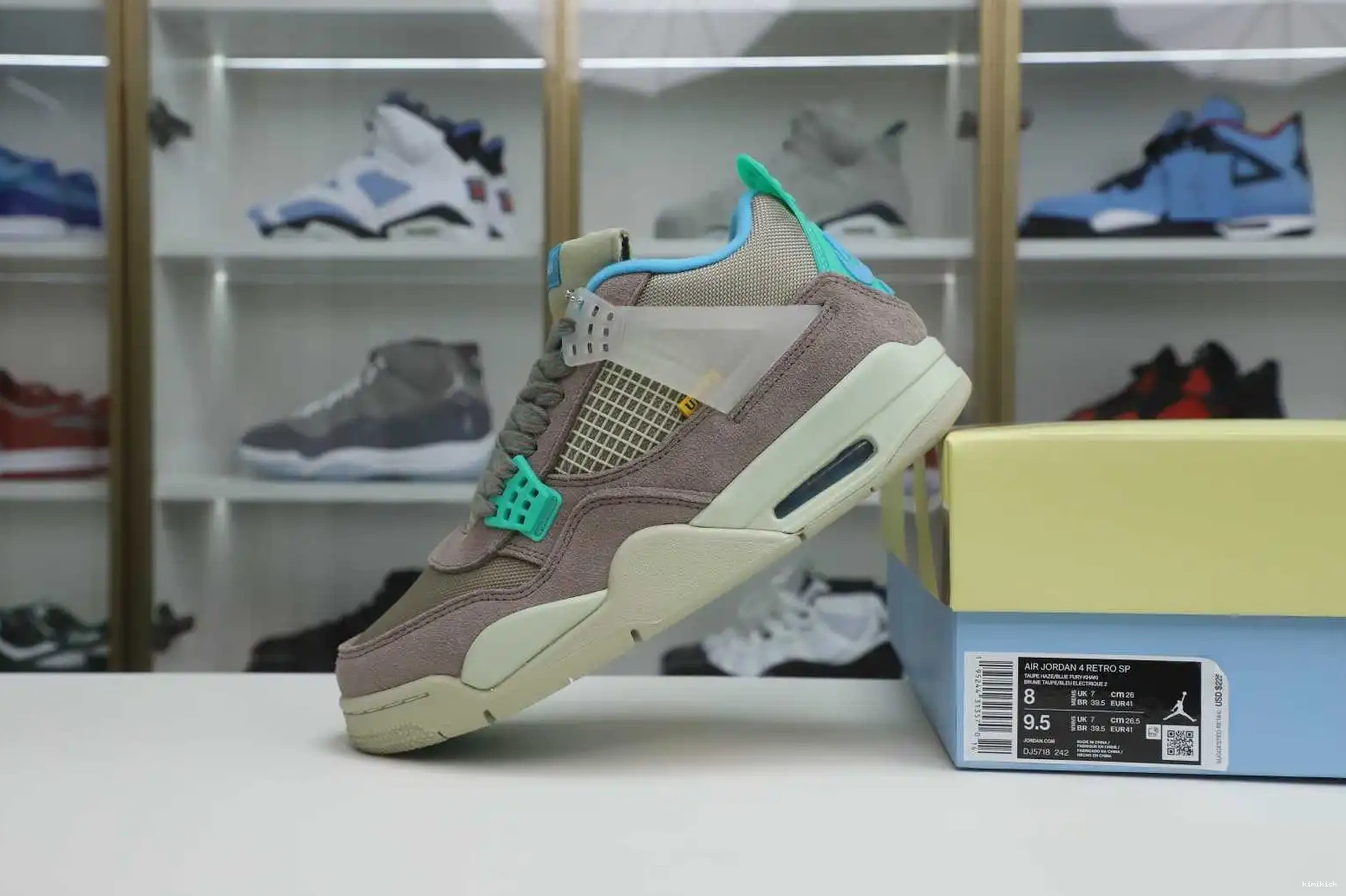 RETRO 'TAUPE Kimikick LA UNION X AIR HAZE' 4 JORDAN 0519